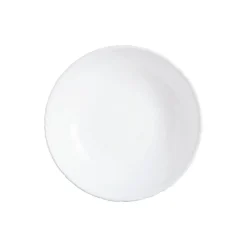 Assiette creuse blanche 21 cm Ammonite