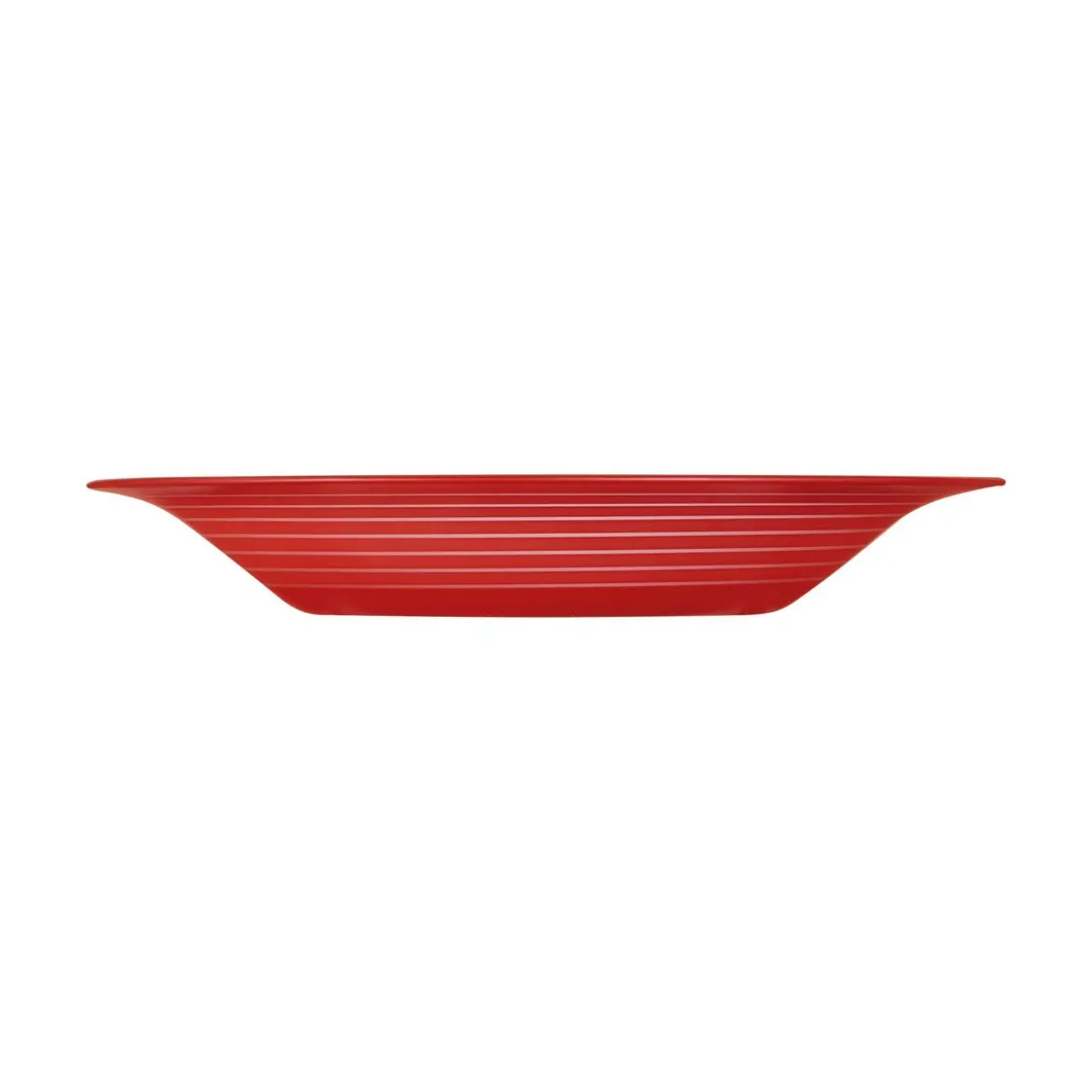 Assiette creuse rouge 21,5 cm Factory