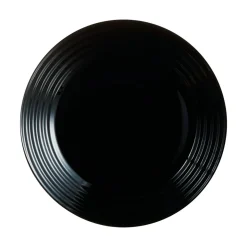 Assiette dessert noire 19 cm Harena