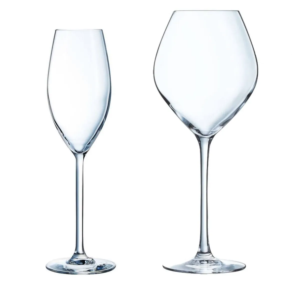 Ensemble de 12 verres à pied 47 cl et flûtes à champagne 24 cl Cheer Up