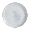 Lot de 6 assiettes plates Diwali Marble grises 25cm