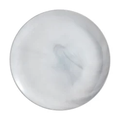 Lot de 6 assiettes plates Diwali Marble grises 25cm