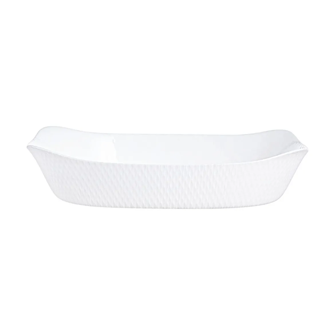 Plat de cuisson blanc 34 x 25 cm Smart Cuisine Wavy