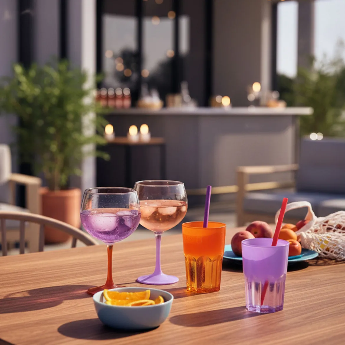 Verre 40 cl orange Summer Pop